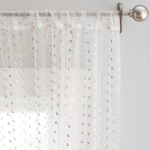 Pottery Barn Monique Lhuillier Gold Butterfly Organza Sheer (set of 2)